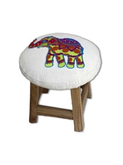 Picture of Elephant Handmade Pouf