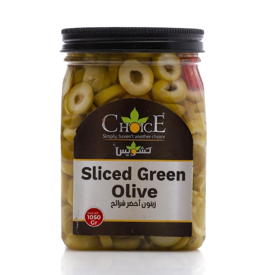 Picture of  Choice Sliced Green Olive 1050 g 