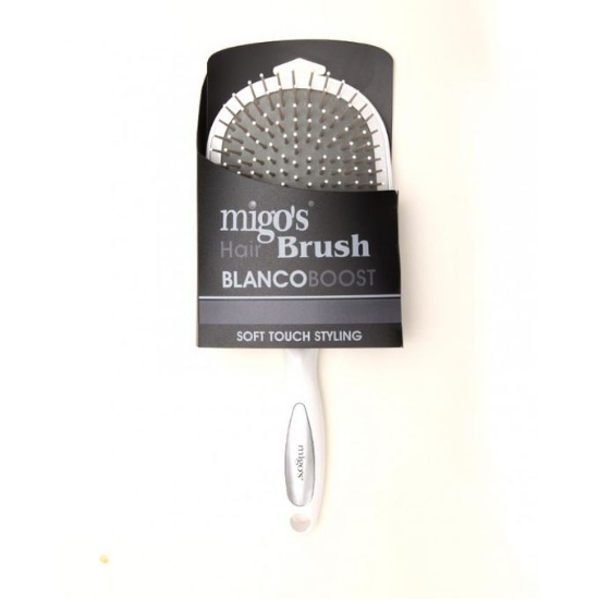 Picture of  Migo's Round Blanco Boost Hair Brush, White 