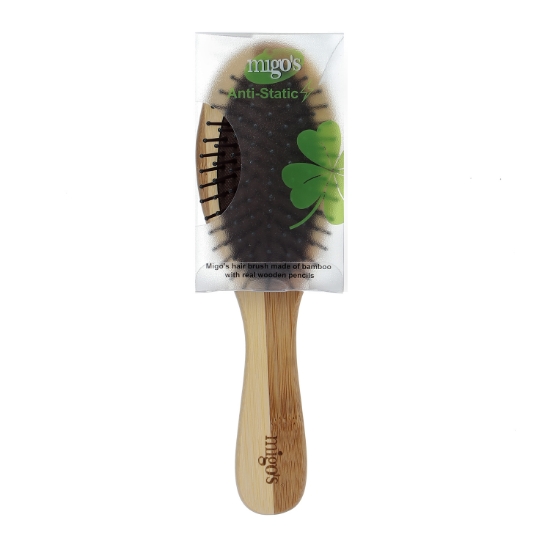 Picture of  Migo's 520 Anti-Static Wooden Oval Hair Brush 