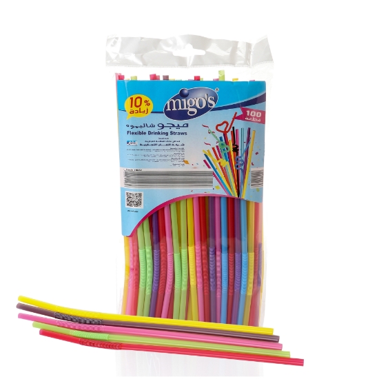 Picture of Migo's Straws Artst Shapes 100 Pieces 6ml