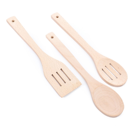 Picture of  Migo's Wooden Spoons For Cooking Wood Kitchen Utensil Set -3 Pieces 