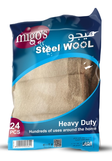 Picture of Migo's heavy Duty Steel Wool - 24 Pcs