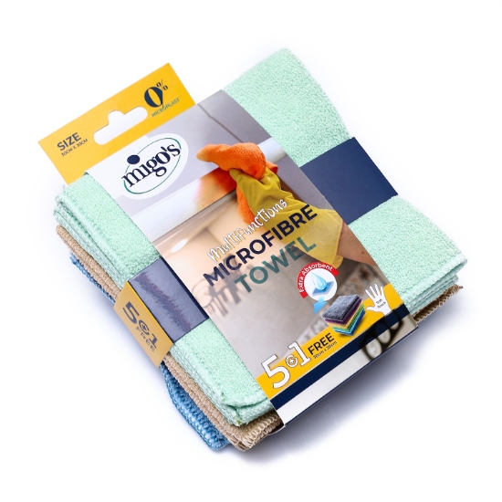 Picture of Migo's Premium Towel 5 +1 pcs Microfiber 30*30